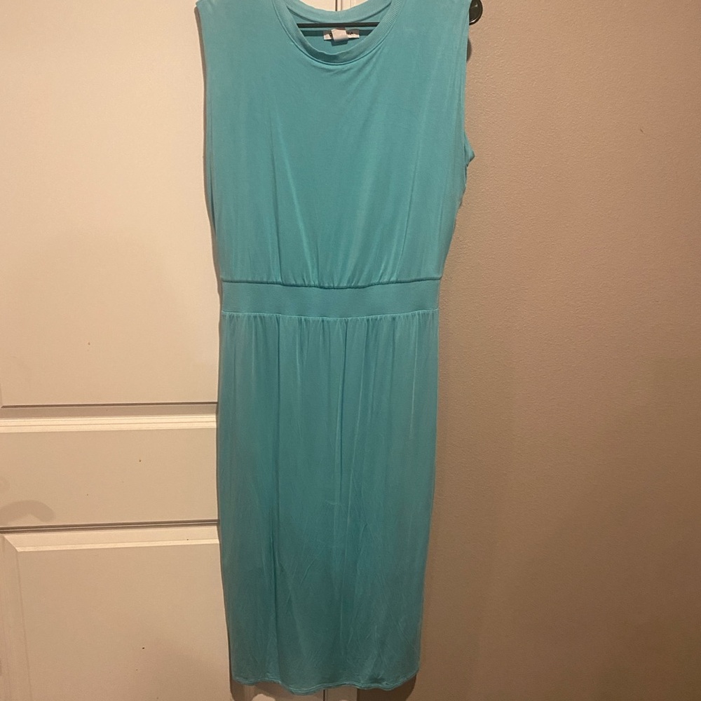 Blue Sleeveless Dress